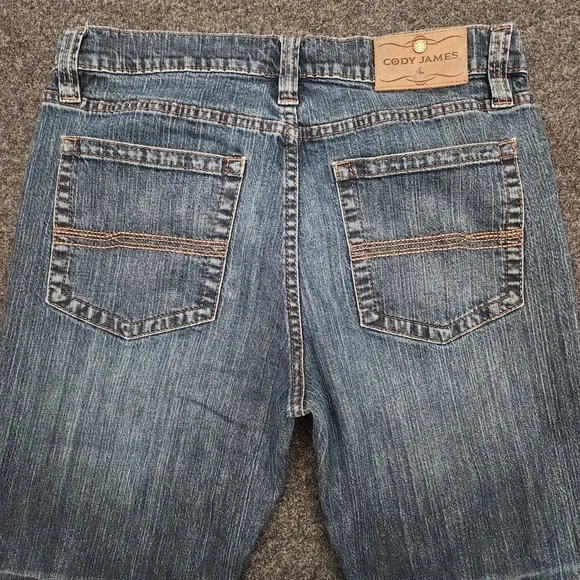 Cody James Mens 33x34 Blue Bootcut Cowboy Western Denim Jeans Whiskering - Picture 3 of 8